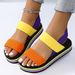 Women’s Shoes Women's Non Slip Wear Resistant Comfortable Soft Soled Colorful Flat Sandals_vogvips.com