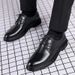 Leather For Men 2025 New Business Formal Casual British Soft Soled Black Men's Wedding Groom Shoes_vogvips.com