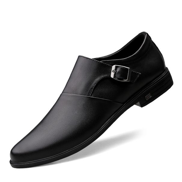 First Layer Soft Sole Soft Leather Shallow Mouth Foot Cover Men's Shoes Men's Casual Single Shoes_vogvips.com