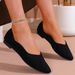 European And American Foreign Trade Large Size Casual Flat Loafers 2025 Autumn New Pointed Soft Sole Outdoor Shallow_vogvips.com