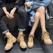 Geuie Leather Marti 2025 Summer Autum New Breathable Cavas Lace-up Short Thick-soled No-slip Hikig Boots For_vogvips.com
