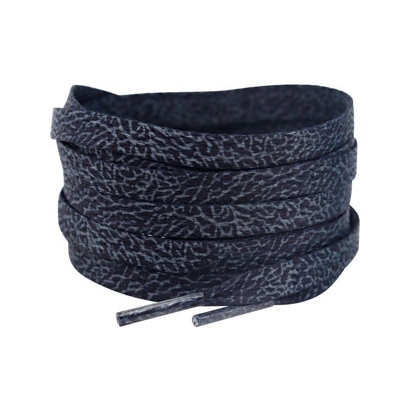 Shoelaces 0.8cm Flat Polyester Cracked Shoelaces Suitable For Trendy Casual Shoes, Sports Shoes And Skateboard Shoes_vogvips.com