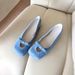 Lan Cabinet Edition ~ Sweet Spring Summer Bowknot Ballet For Women French Style Versatile Women's Shallow Mouth Flat_vogvips.com