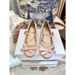 Luxury Elegant Silk Butterfly Knot Toes Shallow Mary Janes Zapatos Mujer Solid Round Heels Button Buckle Strap Woman_vogvips.com