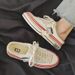 Summer New Vanness Wu Same Style Beggar Shoes Vulcanized Men S Trendy Thick Bottom Increased Half Drag Canvas_vogvips.com