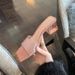 New Fashionable Outerwear Sandals, Transparent Crystal High Heels, Thick-heeled Square Toe One-strap Slippers_vogvips.com