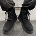 2025 Autumn Winter Men's Martin Thick Sole Height Increasing Genuine Leather Ankle Yellow Outdoor Hiking Work Boots_vogvips.com