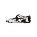 Unique Retro Leopard Print Cross-strap Shallow Flat Mary Jane Shoes For Women, Spring And Autumn Round-toe Ballet Flats_vogvips.com