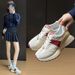 Daddy Shoes Female Students Running Sports Thick Soles Increase Height Casual Street Shooting_vogvips.com