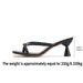 New Plus Size Women's T-Shirt Stilettos Heels Comfortable Lightweight High-End Flip Flops Elegant And Stylish Footwear_vogvips.com