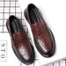 Suitable For All Seasons Casual For Men Spring Live British Business Formal Hand-Scraped Soft Sole Slip-On Men's Leather Shoes_vogvips.com