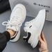 Men's 2026 New Spring Lightweight White Sneakers, Versatile Fashionable Breathable Youth Niche Trendy Shoes_vogvips.com
