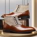 European Warm Series Winter Plus Size Side Zipper Business Formal Leather Shoes Men's Korean Style Casual Versatile Martin Boots_vogvips.com