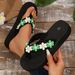 Women's Shoes In Summer Indoor Beach Outdoor Wear Stepping Shit Feeling Bohemian Style Flip Flops_vogvips.com