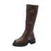British Style Thick-Soled High For Women 2024 Autumn Winter New Buckle Over-the-Knee Long Personality Knight Boots_vogvips.com