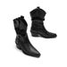 Genuine Leather Pointed Toe Martin 2025 Autumn Winter New Style Wrinkled Slouch Western Short Melard High Heel Riding_vogvips.com