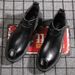 European Warm Series British Style Martin High Top Genuine Leather Winter Fleece Lined Warm Mid-Top Men Thick Sole Short Boots_vogvips.com