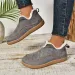selg long sleeved womens winter round toe plush warm solid flat casual comfortable snow boots 240904_vogvips.com