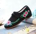 Flower Chinese Style Buckle Embroidered Women's Cow Tendon Sole Dance Single Cloth Shoe_vogvips.com