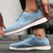 New Men's Knit Sneakers Lightweight Breathable Mh Casual Non-Slip Soft Sole Fashion Daily Wear Comfortable Walking_vogvips.com