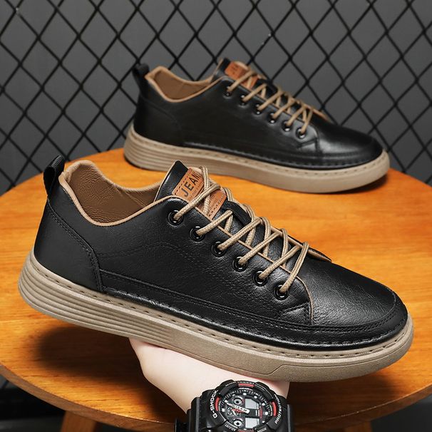 Men's Shoes Breathable Waterproof And Non-slip Shoes Men's White Shoes Platform Casual Shoes Board Shoes_vogvips.com