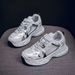 Fashion Dad Sneakers For Women 2024 Spring/Summer New Mesh Breathable Thick Sole Non-Slip Lightweight Student Running_vogvips.com