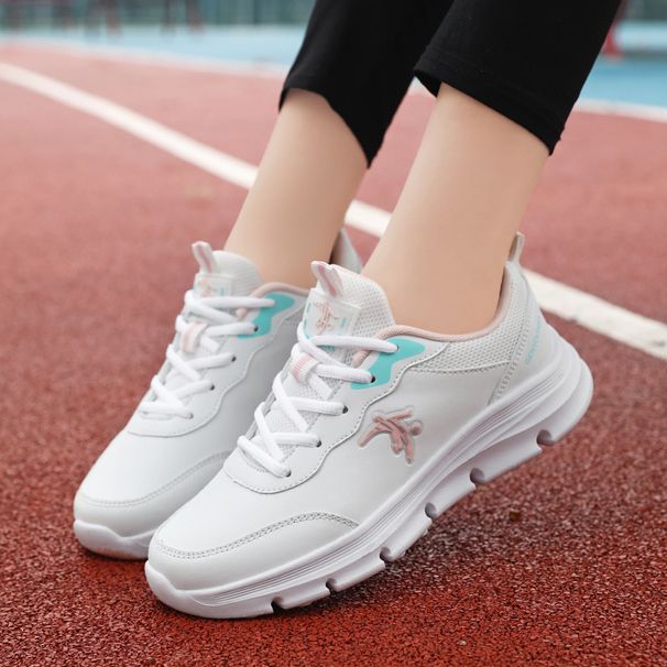 Joni Danlai Women's Sneakers 2025 Spring And Autumn New Casual Leather Waterproof Lightweight Non-slip Running Shoes_vogvips.com