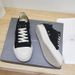 New European And American Style Canvas Low-top Black Tassel Ripped Shallow Casual Women's Shoes Round Toe Lace-up_vogvips.com