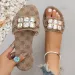 Fashion Plus Size 36 43 Printed Design Flat 2026 Summer New Style Womens Elegant Stylish Beach With Diamonds Cool_vogvips.com