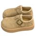 Thick-Soled Fleece-Lined For Women 2025 New Autumn Winter Loafers Warm Snow Boots Low-Cut Cotton Shoes_vogvips.com