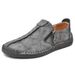 Handmade Leather Men Shoes Casual Slip On Loafers Breathable Leather Shoes Men Flats Hot Sale Moccasins Tooling Shoes Plus Size_vogvips.com