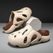 Men’s Shoes Men's Non Slip Slippers For Outdoor Wear In Summer New Beach Deodorant Soft Sole Thick Sole Couple Hole Shoes For Men_vogvips.com