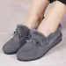 Women Winter Casual Shoes New Moccasins Soft Flat Non Slip Loafers Fashion Comfort Warm Plush Bow Slip On Female Cotton_vogvips.com