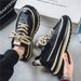Men's Casual Sneakers Breathable Low-Top Chunky Dad Shoes Fashion Thick Sole Elevator Shoes For Walking Tennis Comfortable Round Toe_vogvips.com