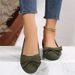 Women's Lightweight Slip-On Loafers With Bow Detail - Soft Rubber Sole For All-Day Comfort - Non-Slip Casual Flats (Black/Burgundy/Green/Blue/Gray)_vogvips.com