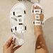 New Slipper Solid Color Open-toe Set Foot Vacation Beach Flat Sandal Caual Flip Flop Summer Indoor Women Slide_vogvips.com