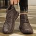 European Warm Series 2025 Autumn New Men's Trendy Versatile Work Shoes British Style Short Mid-Top Boots_vogvips.com