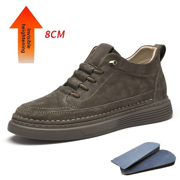 Men's Breathable Shoes Men's Retro Matte Suede Invisible Inner Heightening Men's Shoes Heightening Shoes Medium Help Casual Board Shoes_vogvips.com