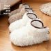 Women's Cotton Slippers 2025 New Winter Warm Plush Thick Sole Soft Indoor Home High Heel Snow Boots_vogvips.com
