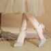 Women's Shoes Casual Business Wedding Party Style One Strap High Heeled Shoes For Women With Waterproof Platform And Thin Heels For Small Size_vogvips.com