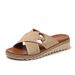 Women's Summer Outdoor Bohemian Fashion Metal Non-slip Wedge Beach Sandals_vogvips.com