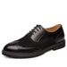 Euro Step 2025 Autumn New Brogue Formal Business Men's Leather British Casual Shoes Large Size_vogvips.com