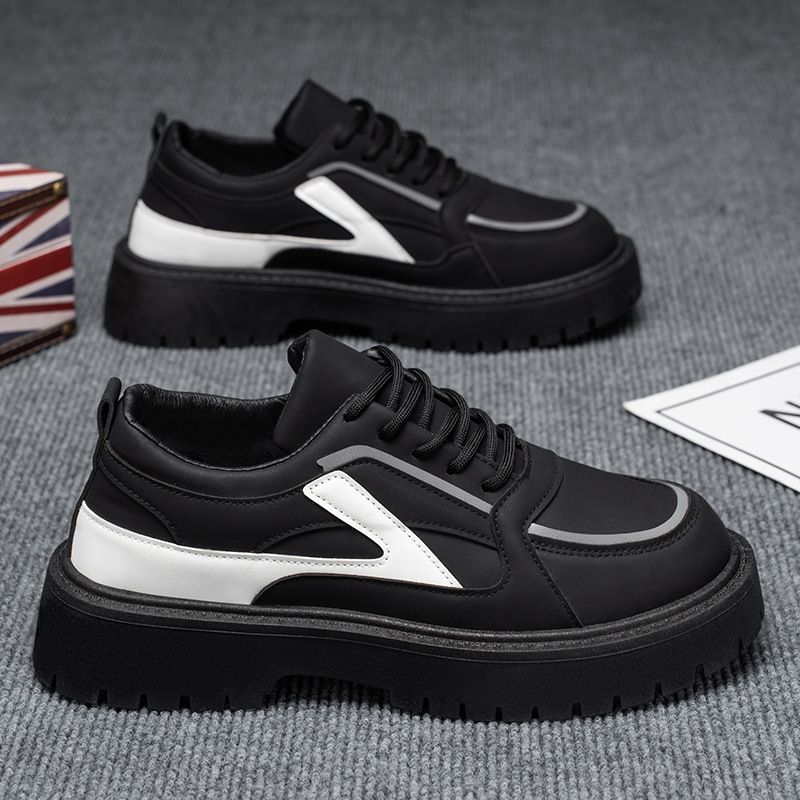Men's Casual Sneakers With Thick Sole For Height Increase, Breathable & Comfortable Round-Toe Shoes For Daily Wear, Sizes 38-45 Versatile Daily Style_vogvips.com