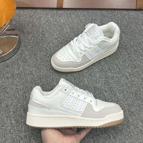 Unisex Style Chunky Sole White Sneakers Comfortable Casual Classic Trendy Sneakers For Couples Perfect For Summer_vogvips.com