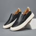 Fashion Fashion Casual Platform Loafers For Men Designer Cow Leather Men's Luxury Board Shoes Fashion Solid Color Zapatos De Hombre_vogvips.com