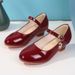 2026 2025 Heels Girls' High New White Princess Leather Children's Performance Student 25-40 Kids Dance Shoes Size 5 Girl_vogvips.com