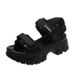 Wedge Heel Sandals Women's High Heel Versatile Muffin Sports Thick Sole Heightening Outer Wear Women's Shoes_vogvips.com