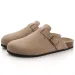 Crestar Suede Mules For Women Fashion Men Clogs Shoes Classic Cork Antislip Outdoor Slippers With Arch Support_vogvips.com