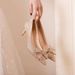 High-end Crystal High Heels Large Size French Wedding Stiletto Gold Bridal Pointed Toe Bowknot Women's Single Shoes_vogvips.com