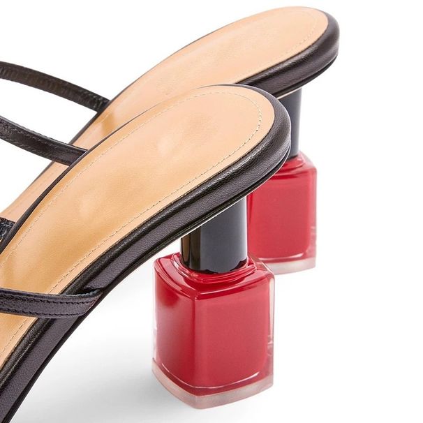 Women's Shoes Popular Open Toe Rose Flower One Strap Sandals For Women, High Heeled Shoes, Slippers For Women_vogvips.com